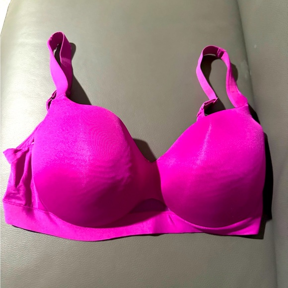 Lane Bryant Cacique Women's Hot Pink Lightly Lined Full Coverage Underwire Bra - Picture 1 of 4